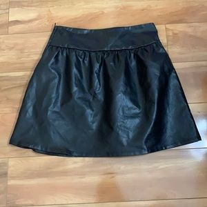 Faux Leather Skirt